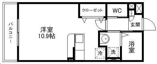 タウンコート八乙女の間取り写真