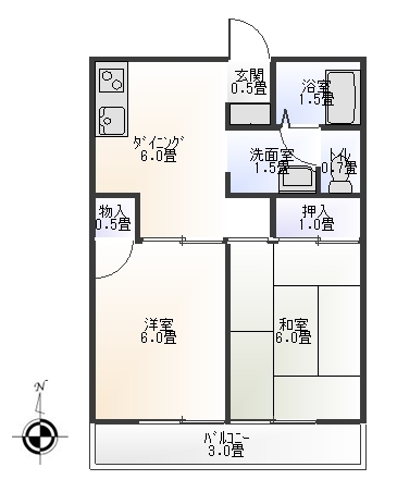 パレーシャル松島の間取り