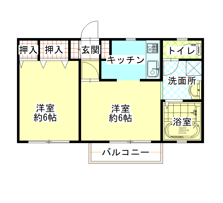 サンライズコーポの間取り