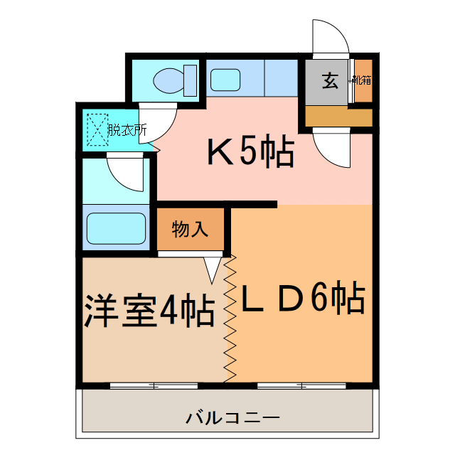 ベルトピア帯広IIの間取り