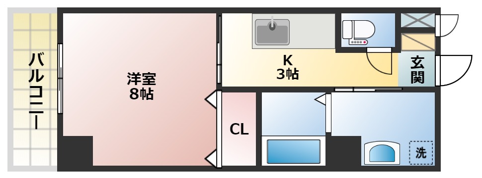 ニューアンジュ下曽根の間取り