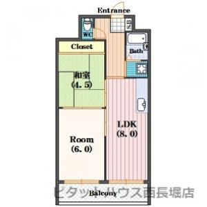 ハイツ鍛治の間取り