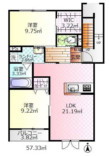 ラメール戎の間取り