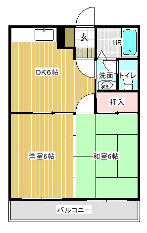 フレール花山手の間取り