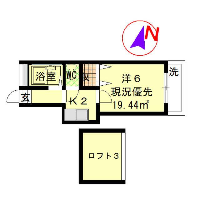 ヤマジンハイツ８の間取り