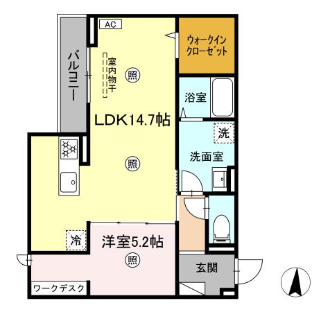 グランヒルHS石垣　　(大和)の間取り