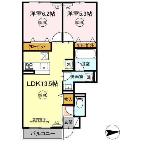 ロイヤルステージ上福原の間取り