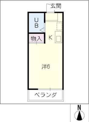 メゾン ド コンフォール 411号室の間取り