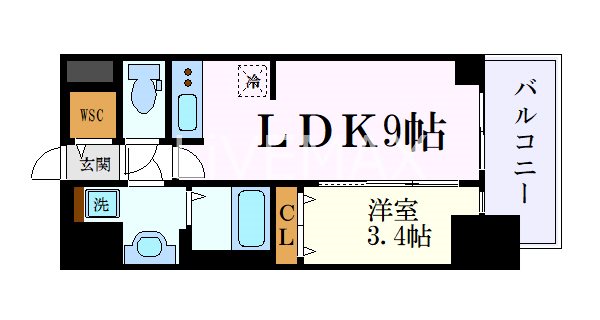 プレサンス名駅南エディフィスの間取り