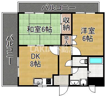 喜田マンションの間取り