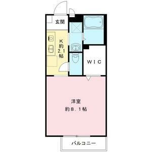 安城市城南町のアパートの間取り