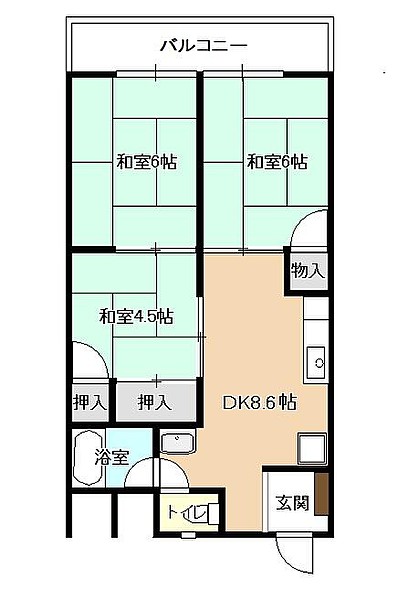 豊浜シーサイドハイツの間取り