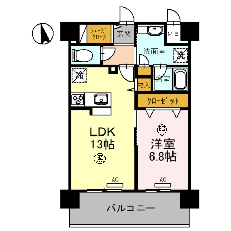 幸COURT森ノ宮の間取り