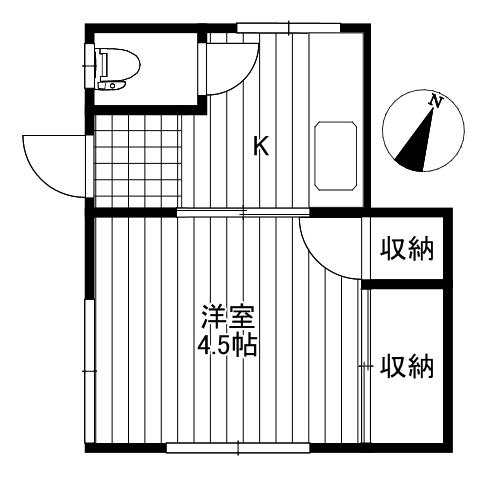 杉並区和泉のアパートの間取り