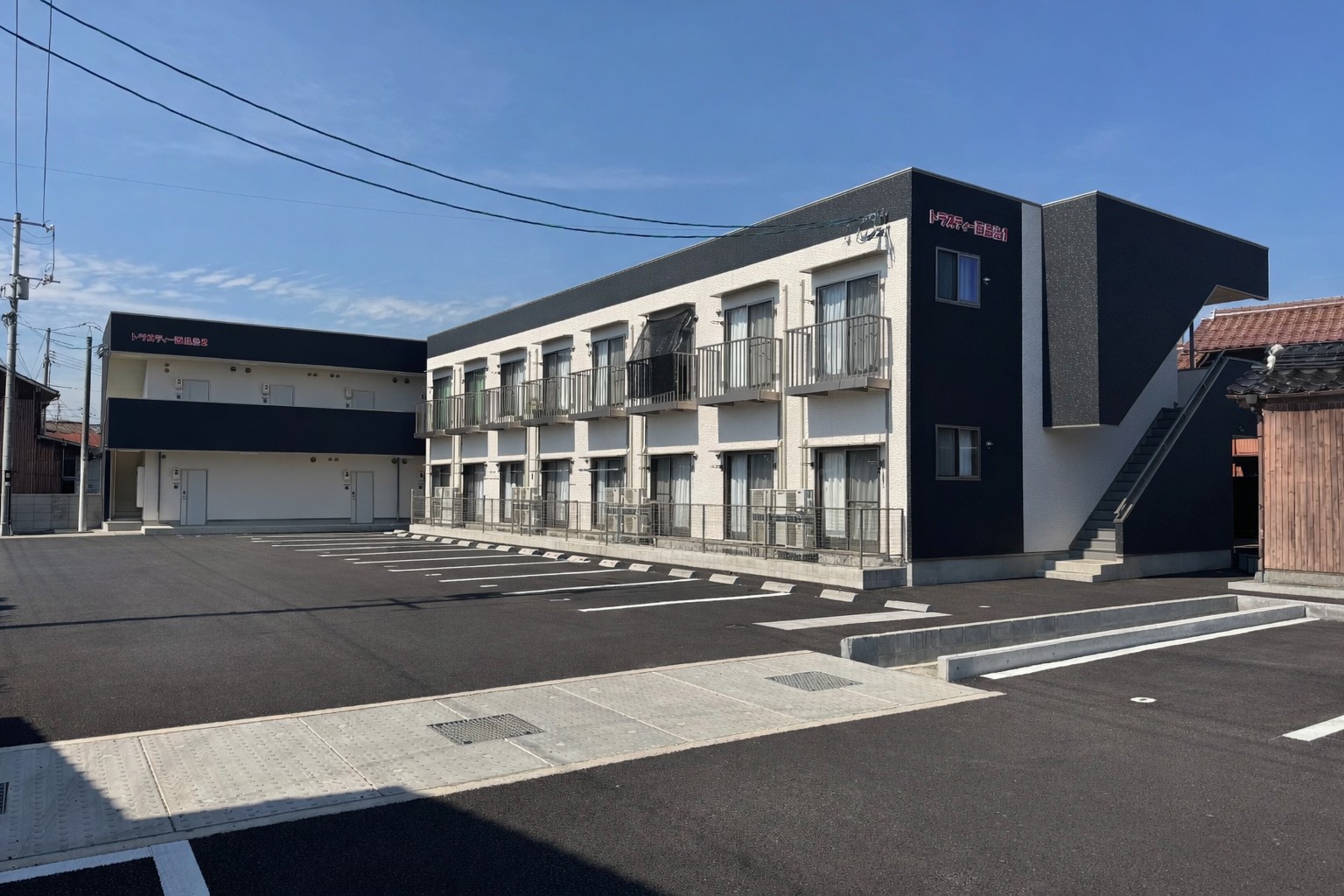 建物外観　令和７年３月建築オール電化アパート！ネット無料！２口IH！