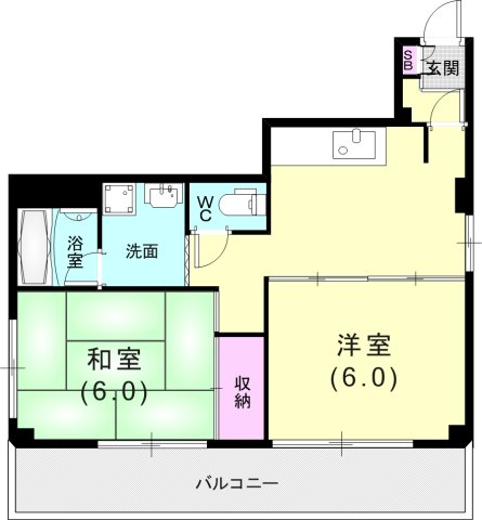 ハーモニーAの間取り