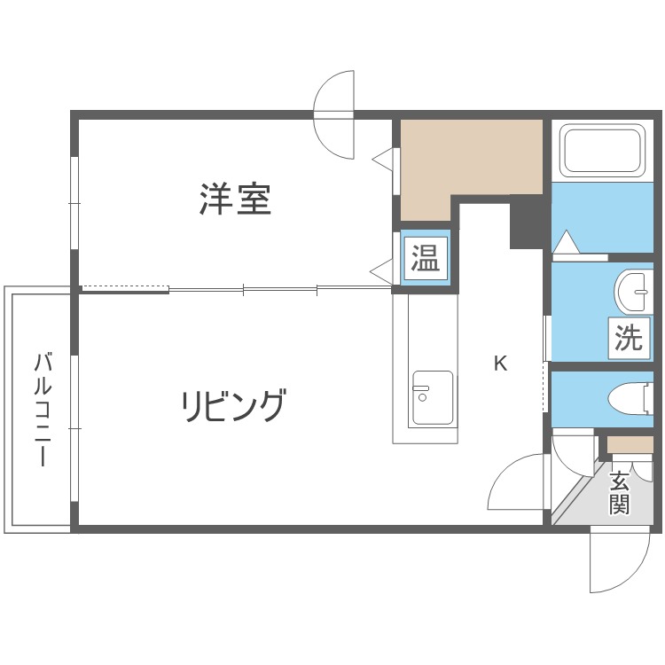 ヴィエルジュ発寒南の間取り