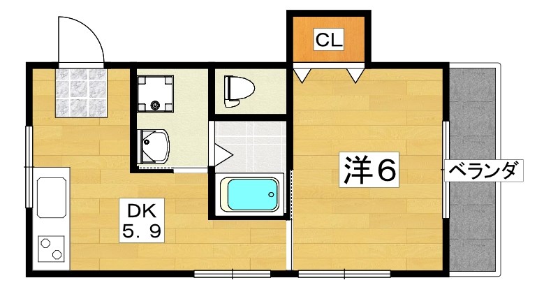 シャルマン香里の間取り