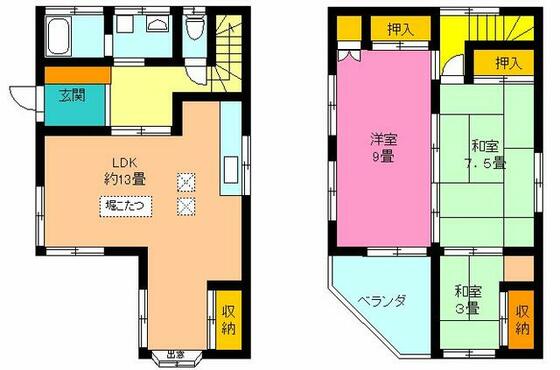 元郷３丁目戸建ての間取り