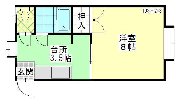 メープルランドＫ１の間取り