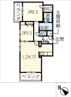 アーシャ太閤の間取り