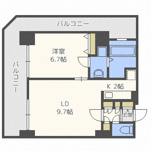 グランドタワー札幌の間取り