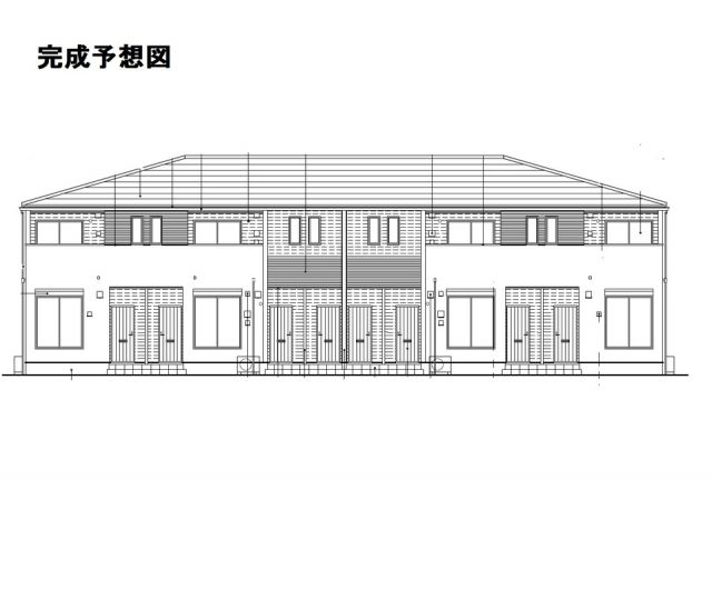 四国中央市上柏町のアパートの建物外観