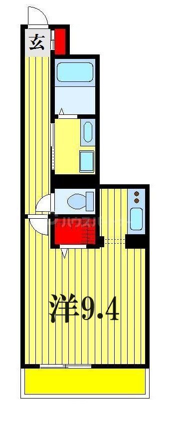 市川市田尻のマンションの間取り