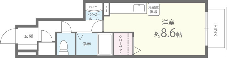 エスポワール久米田の間取り