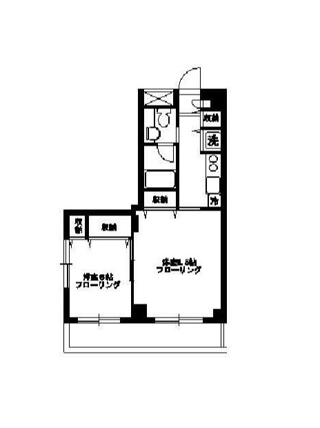 練馬区小竹町のマンションの間取り