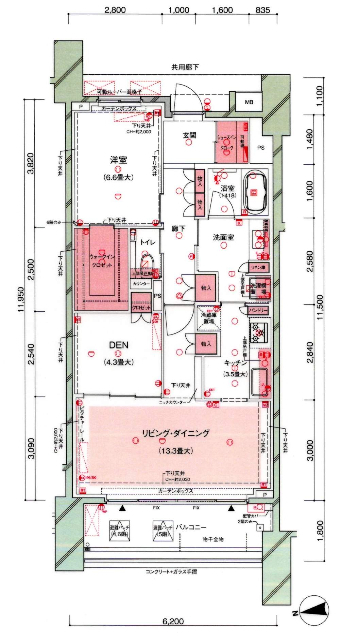 ブランズシティあざみ野の間取り