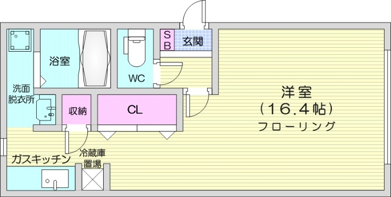 札幌市北区麻生町のマンションの間取り