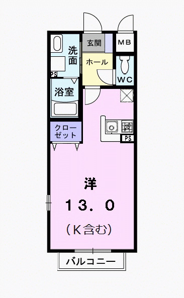 杉並区井草のアパートの間取り