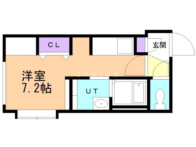 札幌市東区北二十三条東のマンションの間取り