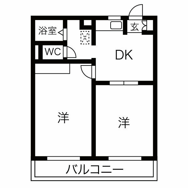 アイリス鶴里の間取り