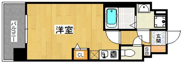 アソシアグロッツォ薬院大通りの間取り