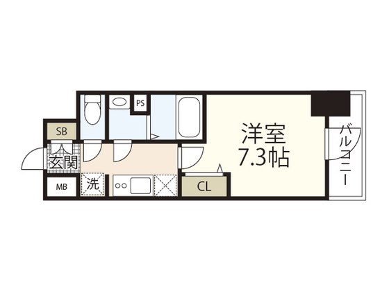 プレサンス広島中央の間取り