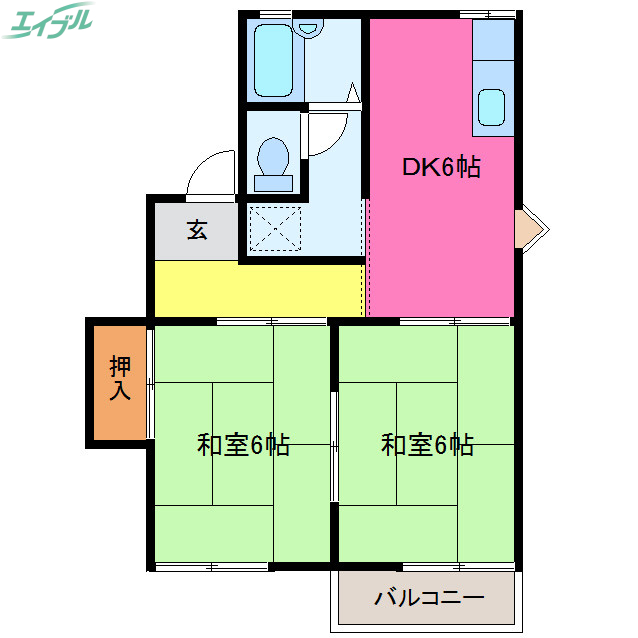 グリーンハイツ高丘Ａの間取り