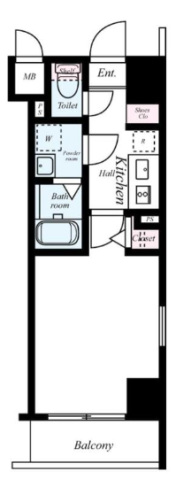 【横浜市中区山下町のマンションの間取り】