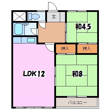 西山第三ビルの間取り