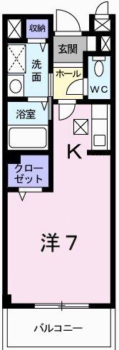 アビタシオン・アミ　Ｂの間取り