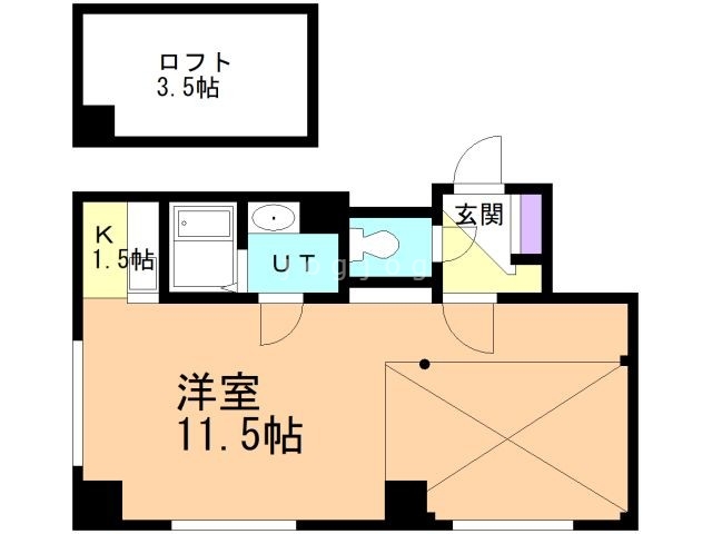 札幌市豊平区美園三条のマンションの間取り