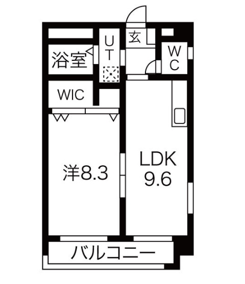 名古屋市千種区城木町のマンションの間取り