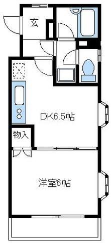 川崎市多摩区長沢のマンションの間取り