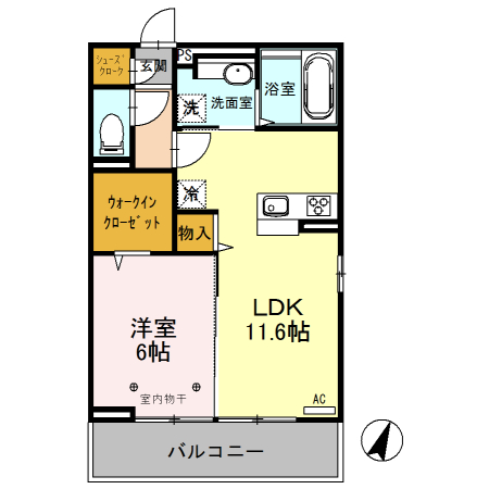 Ｌｕｐｉｎｕｓ　Ｇａｒｄｅｎの間取り