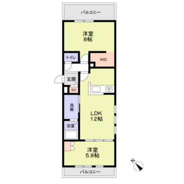 （仮称）東京都江戸川区東小松川計画Ａ棟の間取り