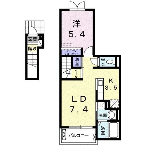 ラフレシールＡの間取り