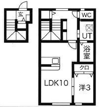 東根市大字羽入のアパートの間取り