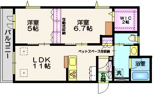 仮称）中央林間２丁目メゾンの間取り