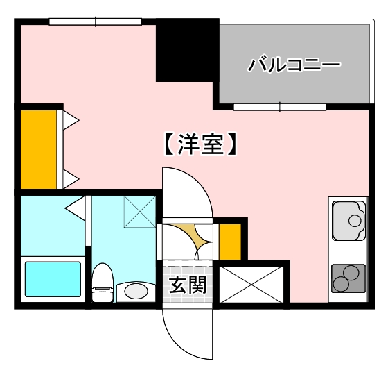 広島市東区若草町のマンションの間取り